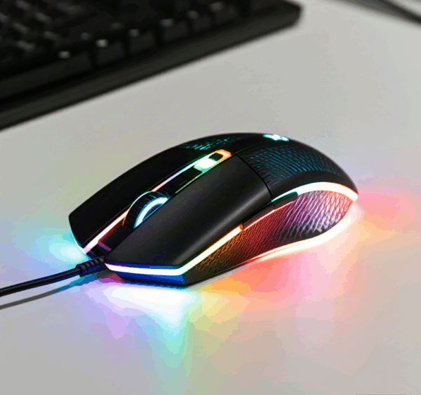 Starlight Extreme Colorful Diamond Pattern Light Effect Smart Gaming Mouse
