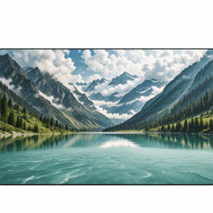 Mountain and Lake Scenery Natural Charm Mouse Pad