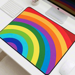 Fantasy Painting Workshop Colorful Arc Dynamic Mouse Pad
