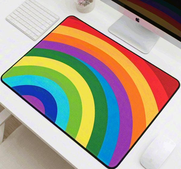Fantasy Painting Workshop Colorful Arc Dynamic Mouse Pad