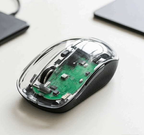 Jingxin Intelligent Transparent Geek Smart Sensor Wireless Mouse