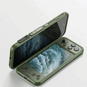 Army Green Tough Armor Multi-function Phone Case