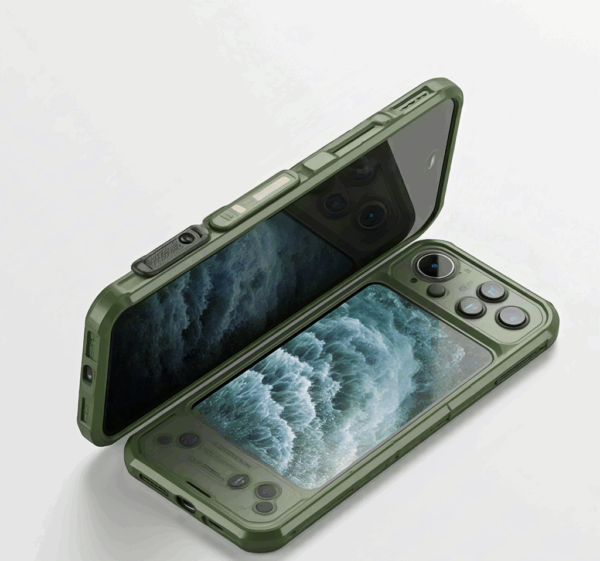 Army Green Tough Armor Multi-function Phone Case
