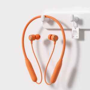 Orange Yueyin Neck-Mounted Bluetooth Headphones