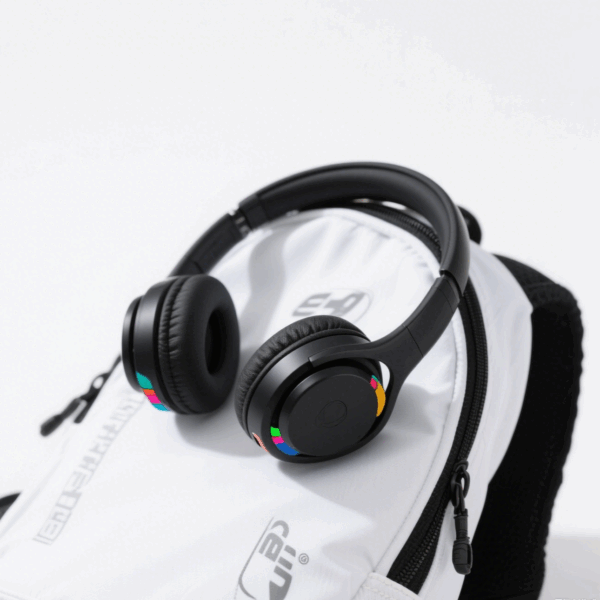Black Colorful Bass Earphones Wireless Lightweight