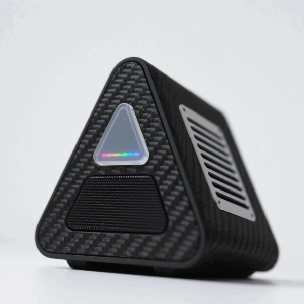 Carbon fiber triangle black intelligent subwoofer sound system