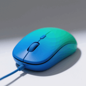 Blue Green Colorful Silent Wired Office Mouse