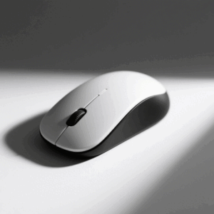 Minimalist white shadow silent intelligent wireless mouse